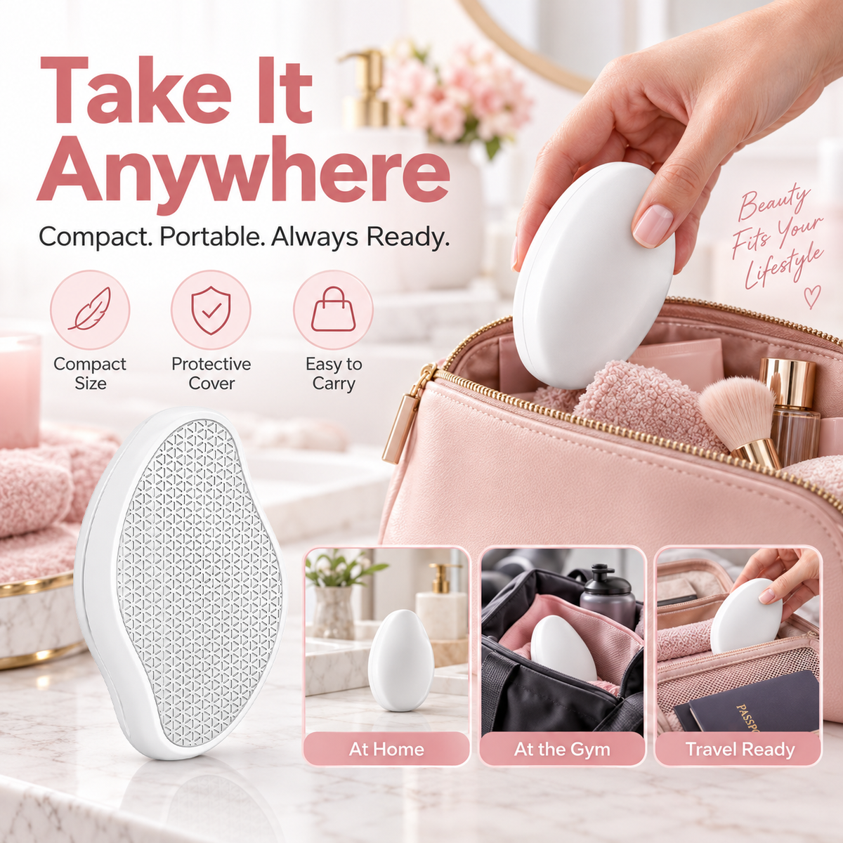 ◈ Gavelyn® 3-in-1 Crystal Hair Remover – Hair, Callus & Nail Care