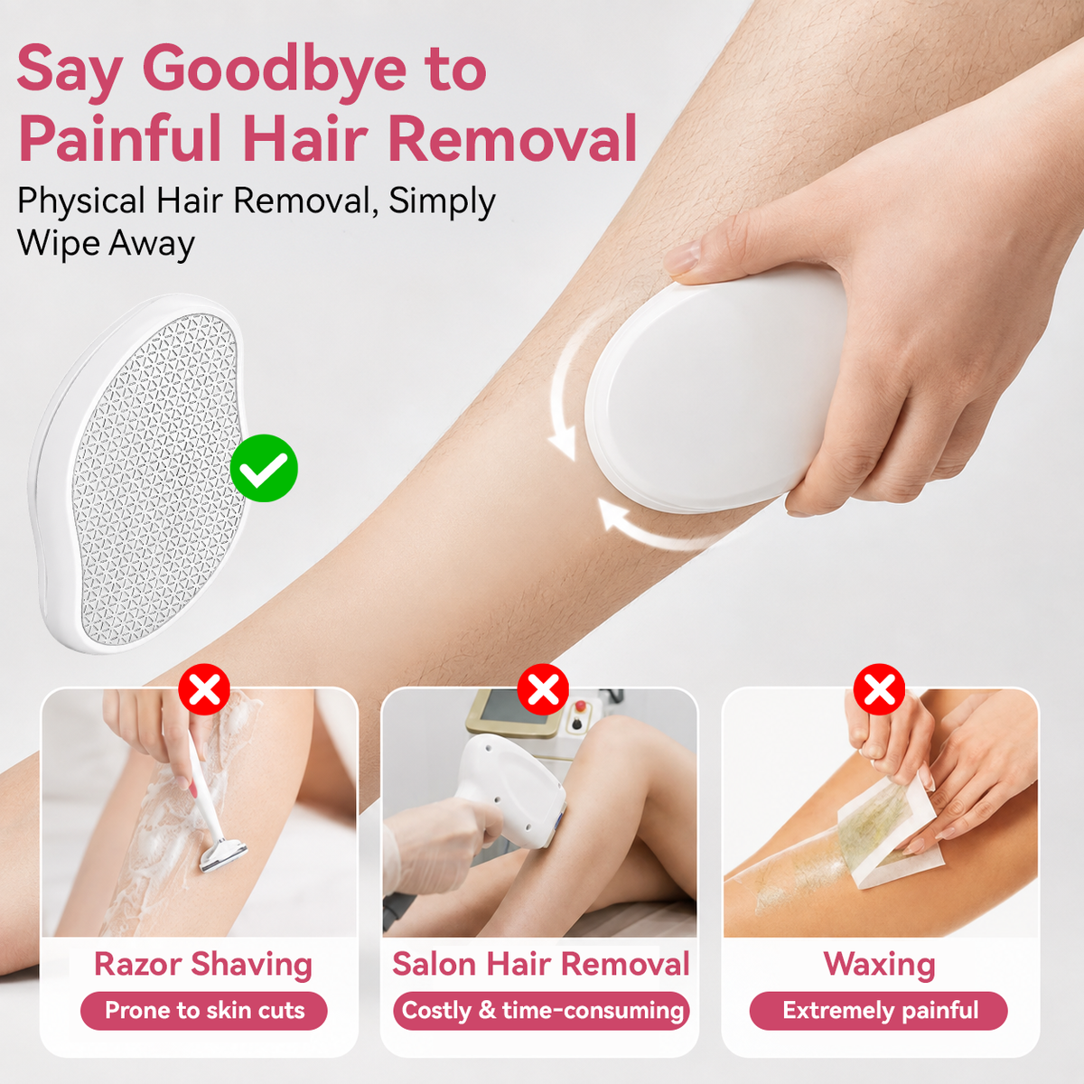◈ Gavelyn® 3-in-1 Crystal Hair Remover – Hair, Callus & Nail Care