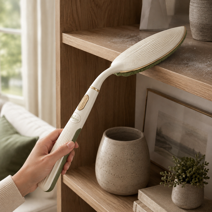 Gavelyn DustArc Flexible Flat Duster with Integrated Microfiber Pad