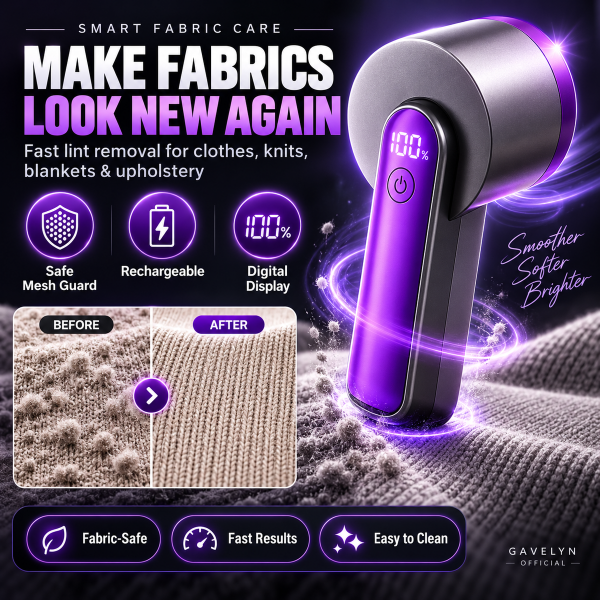 ✦ Digital Lint Shaver – Make Fabrics Look New Again
