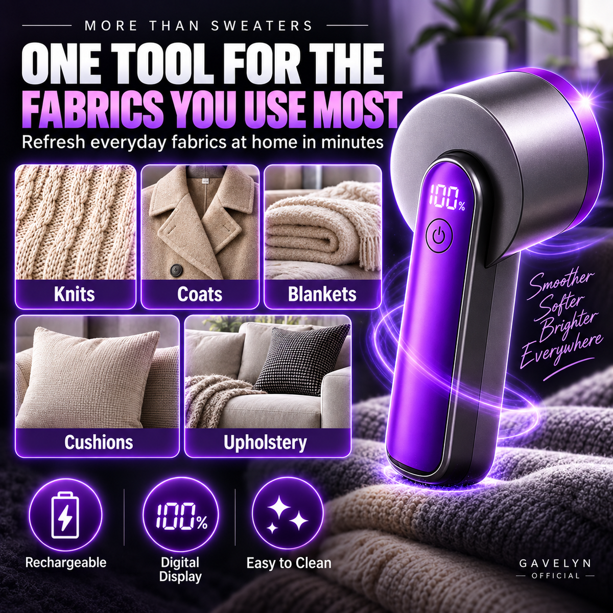 ✦ Digital Lint Shaver – Make Fabrics Look New Again