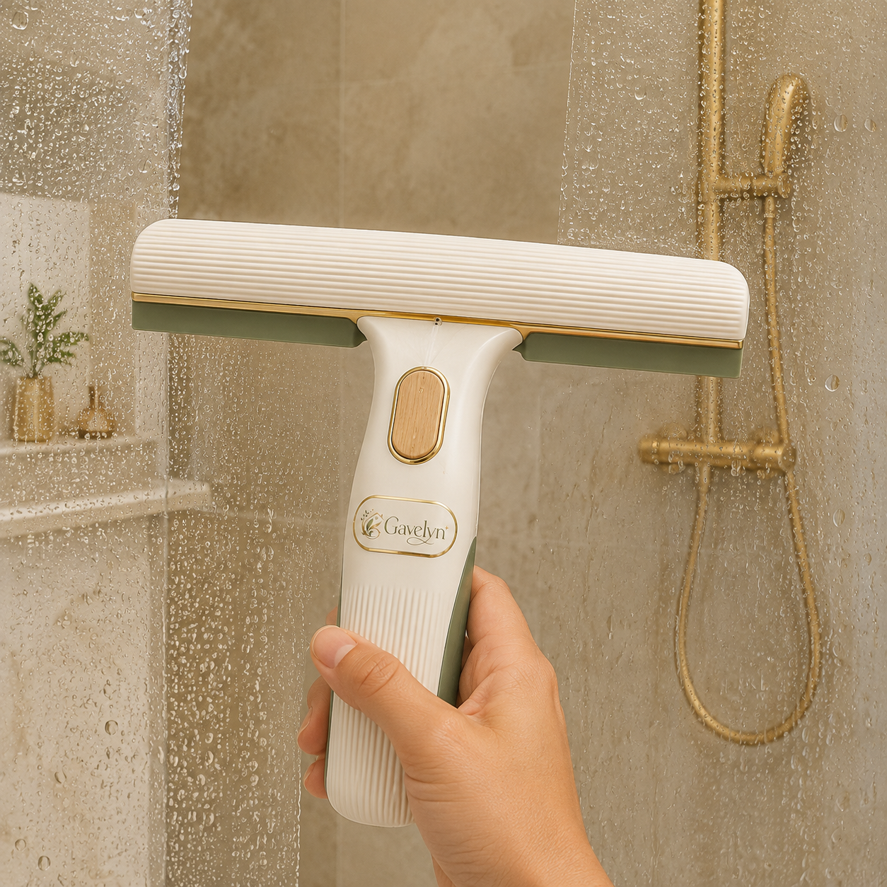 Gavelyn ClearFlow Refillable Spray Squeegee for Windows & Shower Glass